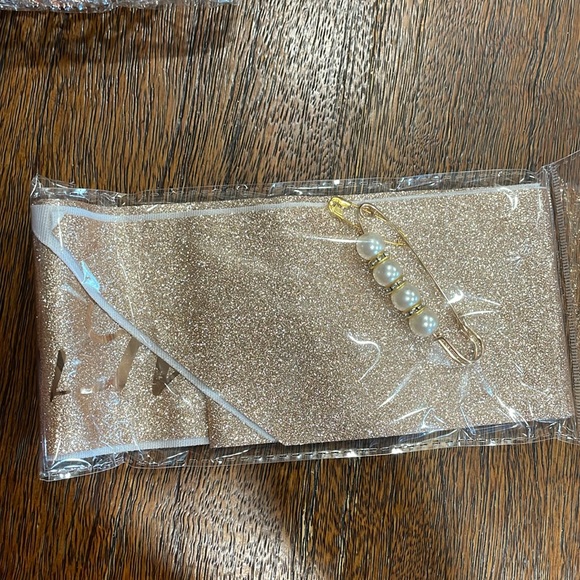 15th Birthday Party Banner Photo Backdrop Rose Gold Tiara Sash Crown Pink Black - Picture 6 of 9